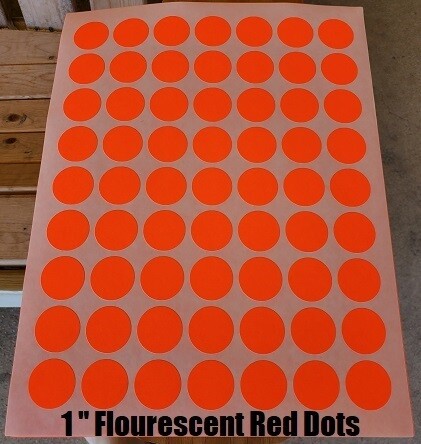 Small Format Targets (25 Sheets per Pack) Dots and Pasters (10 Sheets per Pack)