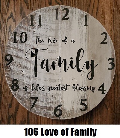 Rustic Wood Clocks