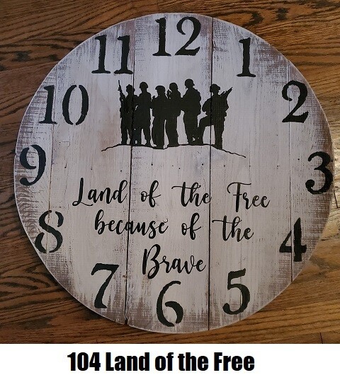 Rustic Wood Clocks