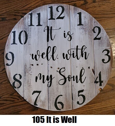 Rustic Wood Clocks