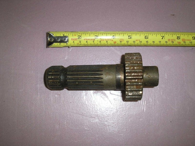 PTO tail shaft 21 spline