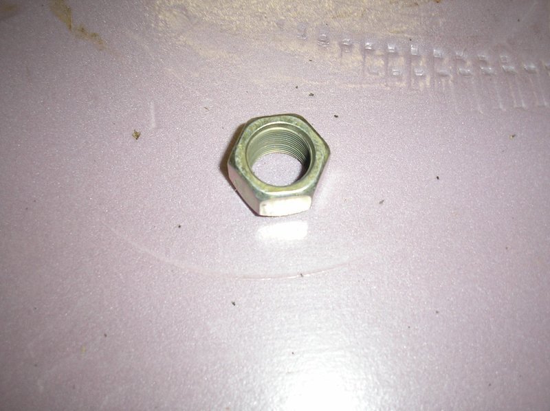 Rear lug nut