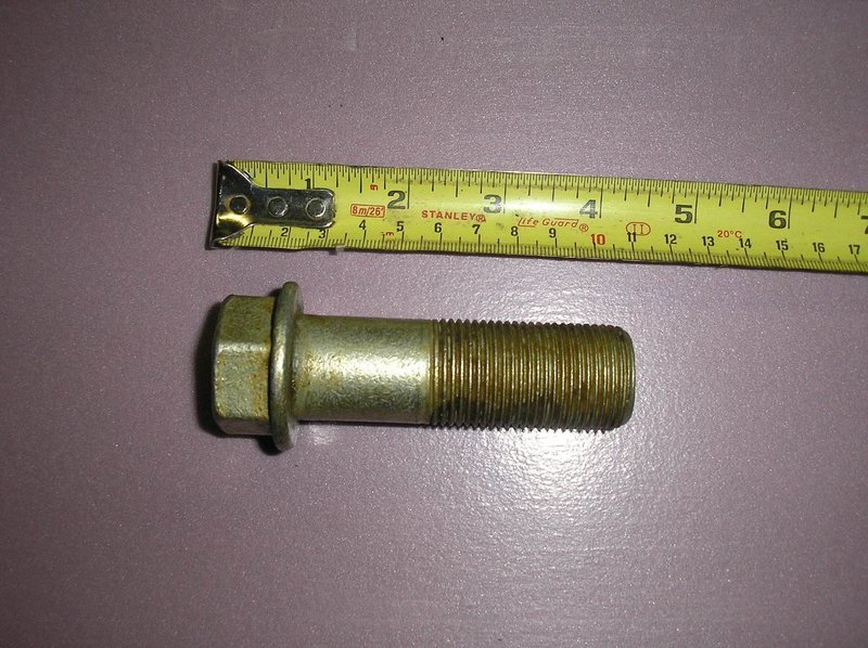 Rear axle clamp bolt