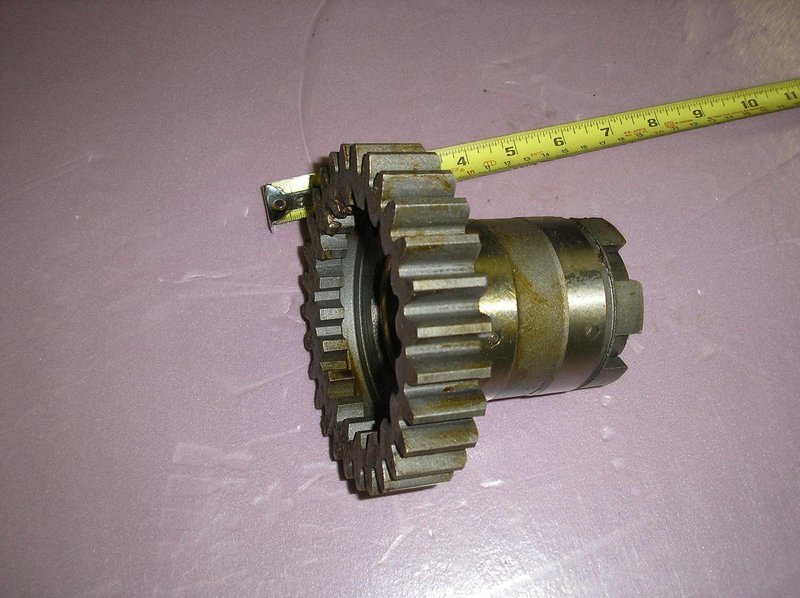 Sliding gear, first and reverse