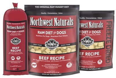 NWN Dog Frozen Nuggets Beef 6#