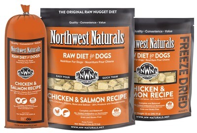 NWN Dog Frozen Nuggets Chix/Salmon 6#