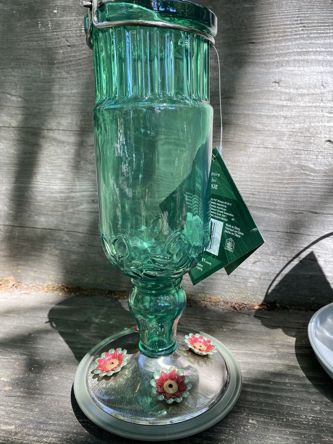 (Archived 2021) PerkyPet Feeder Green Glass Antique