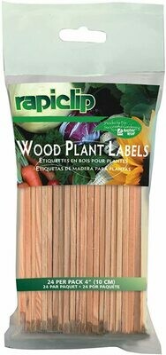 LusterLeaf Wood Plant Labels 6" (24pk)