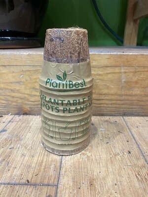 PlantBest Coconut Coir Pot Biodegradable 2.5" (12pk)