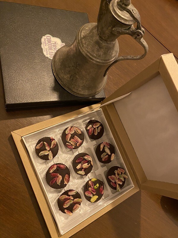 Cioccolatini pistacchio salato confezione regalo