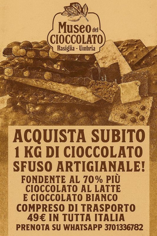 Acquista subito 1 kg di cioccolato artigianale fondente latte e bianco solo pochi pezzi