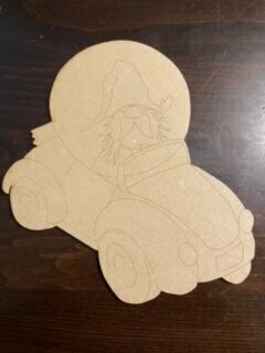 Wood cut out for Small Zoom Ornament (5 1/2
