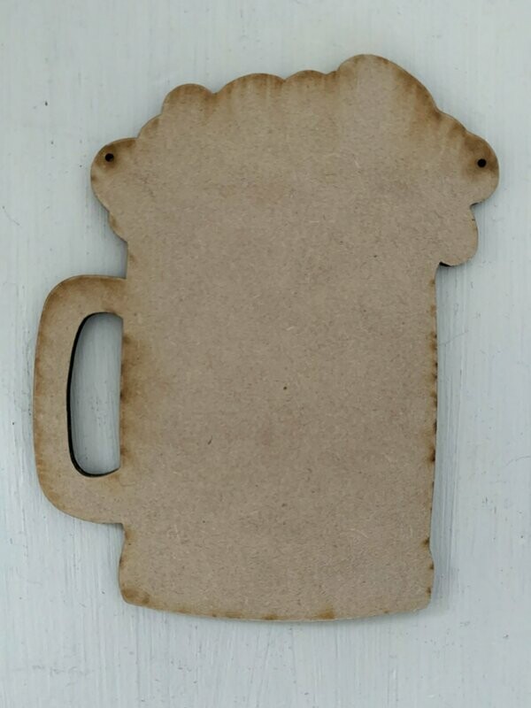 Wood Cut Out for "Cheers Ornament"