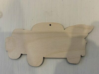Wood cut out for Red Truck Ornament