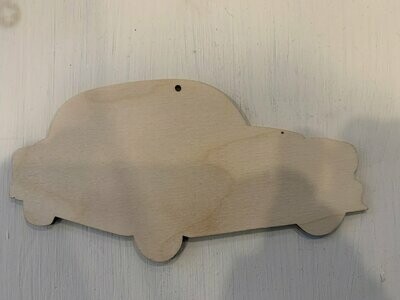 Wood cut out for Earl's Car Ornament