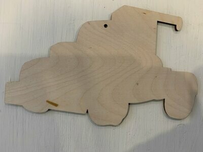 wood cut out for Tow Truck Ornament