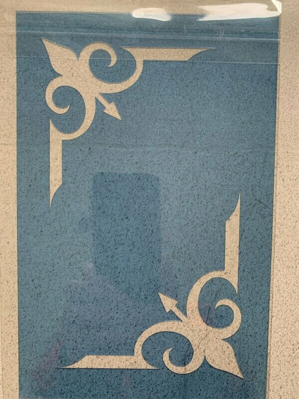 Large "Ace Border" Stencil