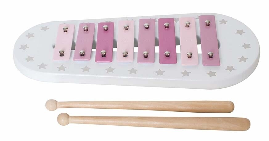 Xylophone en bois (coloris au choix)