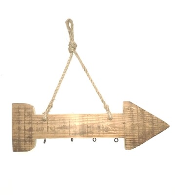 Flèche en bois à suspendre