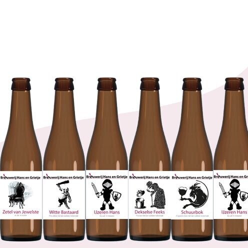 Bierpakket zelf samenstellen (6 flessen)