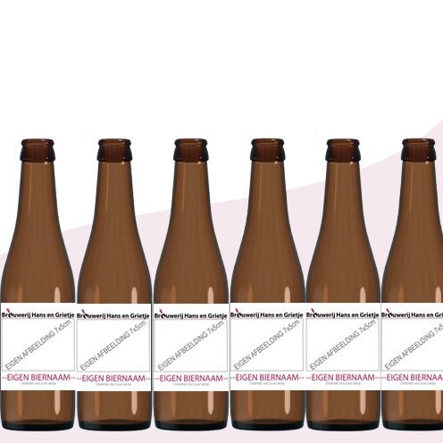 Sixpack met eigen etiket