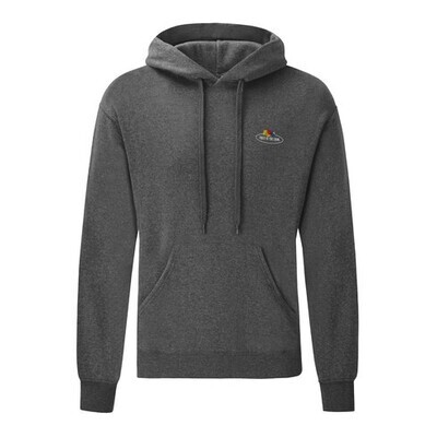 Felpa cappuccio HD | grigio melange scuro