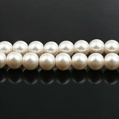 20 perles nacrées Renaissance 10 mm rose clair