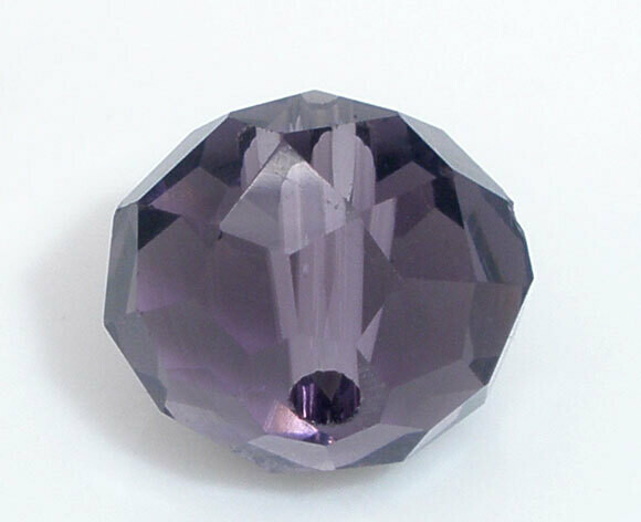 20 donuts 10 x 7 mm amethyst cristal de Chine