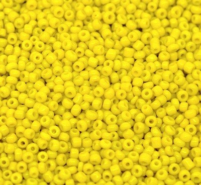 20 g de perles de rocaille économique jaune taille 10