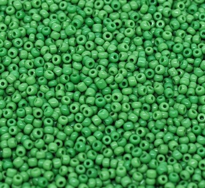 20 g de perles de rocaille économique vert taille 10