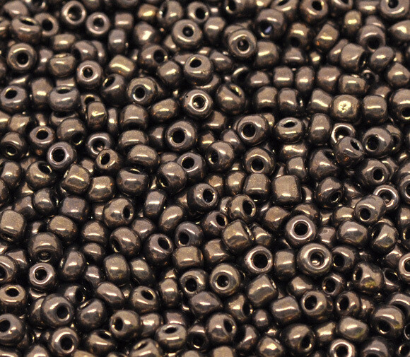 20 g perles de rocaille  économiques - Bronze - taille 6