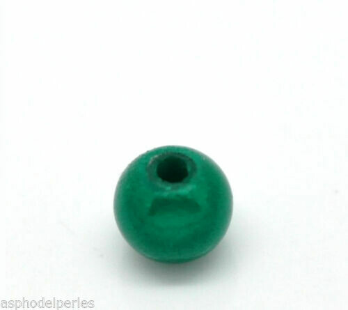 30 perles miracles 6 mm EMERAUDE