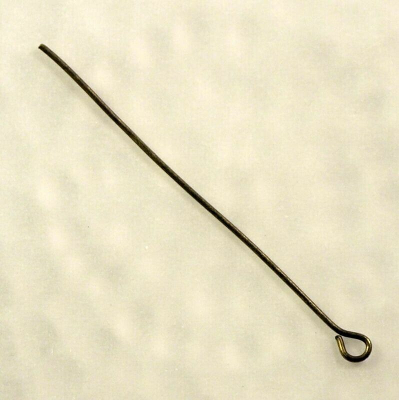 25 tiges clou à tête oeillet 50 x 0,7 mm couleur bronze