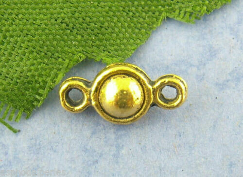 10 connecteurs boule en métal doré 5 x 10 mm