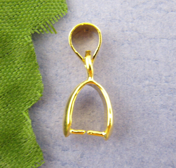 4 bélières dorées  5 x 15 mm