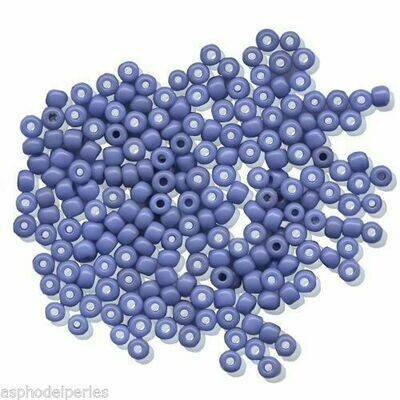 20 g de perles de rocaille française Salvadori bleuet opaque 2,5 mm