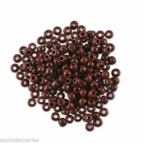 20 g de perles de rocaille française Salvadori maron opaque 2,5 mm