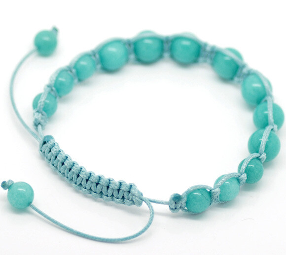 Bracelet SHAMBALA réglable turquoise 22-25 cm