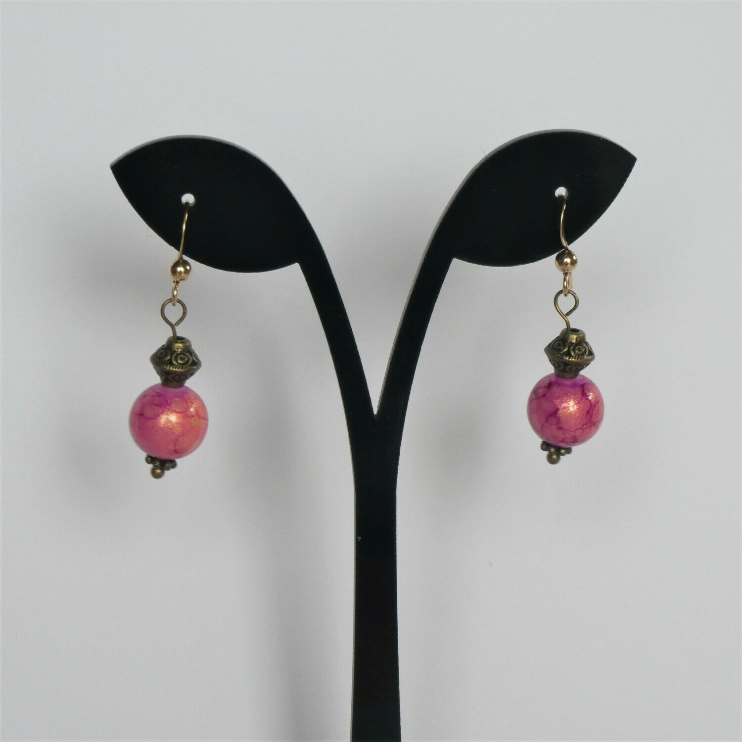 Boucles d'oreilles roses