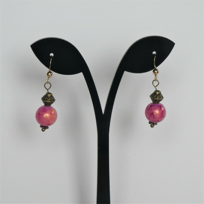 Boucles d'oreilles roses