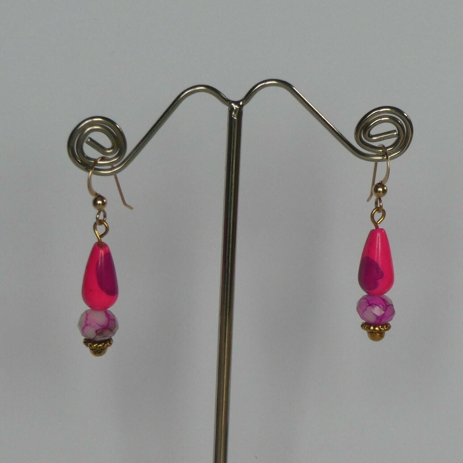 Boucles d'oreilles roses