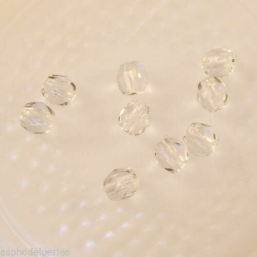 50 facettes de Bohème 4 mm transparent