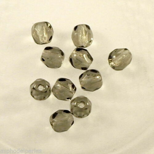 50 facettes de Bohème 4 mm gris souris