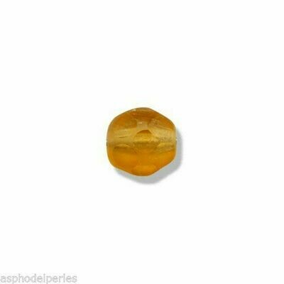 50 facettes de Bohème 4 mm ambre mat