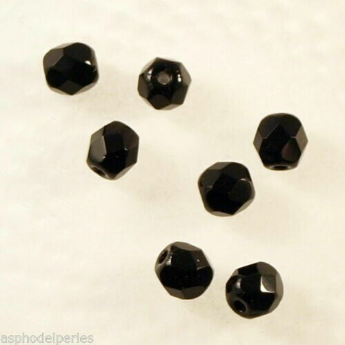 50 facettes de Bohème 4 mm noir