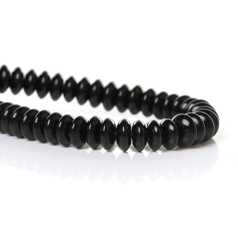 20 perles lentilles en hématite noire 6 mm
