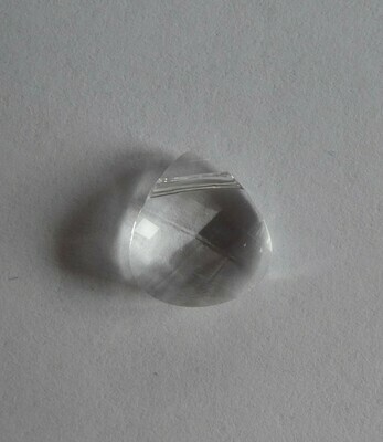 Pendentif briolette plate en cristal de Swarovski 6012 crystal 11x10 mm