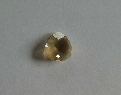 Pendentif briolette plate en cristal de Swarovski 6012 golden shadow 11x10 mm