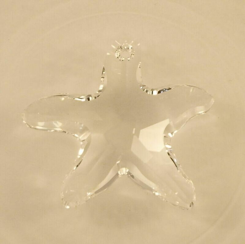 Pendant étoile de mer en cristal de Swarovski 6721 couleur crystal 28 mm
