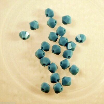 50 perles toupies en cristal de Swarovski 5328 turquoise 4 mm